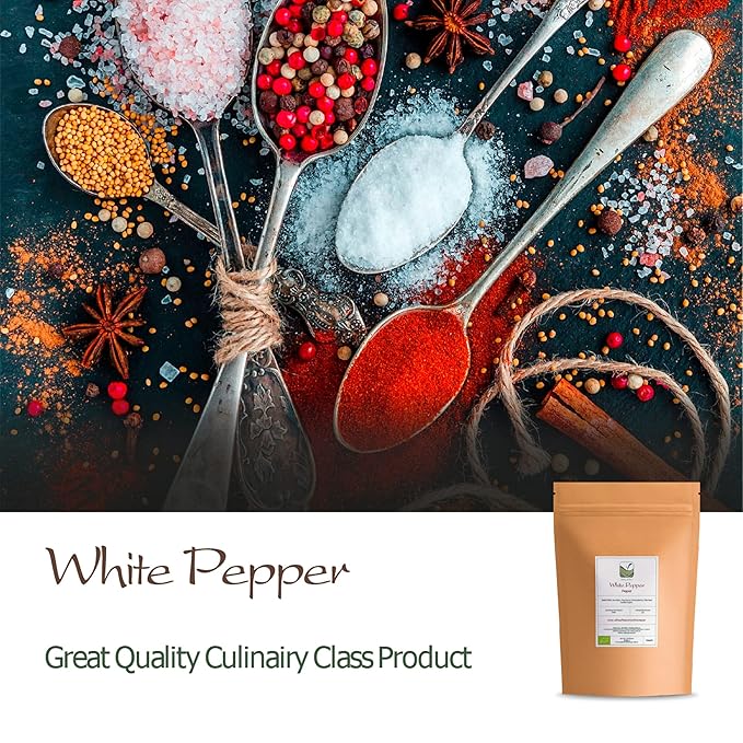 White Peppercorns Whole Pepper - White Peppercorn Spice - White Peppercorns For Grinder Whole White Pepper Peppercorns White Peppercorn Whole White Peppercorns Grinder Whole Spice Pepper White
