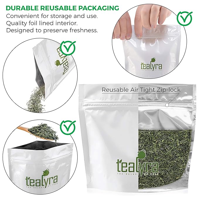 Tealyra - Hibi Uji Gyokuro - Luxury Japanese Green Loose Leaf Tea - Rich Umami - High Antioxidants - Premium Tea - Medium Caffeine - 224g (8-ounce)