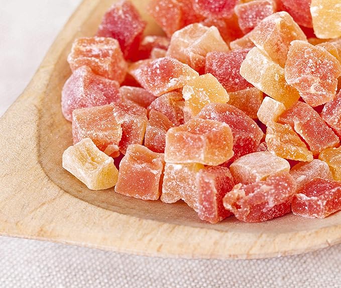 Anna and Sarah Dried Diced Papaya Low Sugar in Resealable Bag, 2lbs