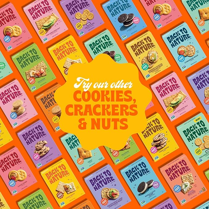 Back to Nature Gluten Free Crackers, Multi-Seed Rice Thins - Non-GMO, Made with Whole Grain Brown Rice Flour, seriously tasty snacks, 4 Ounce