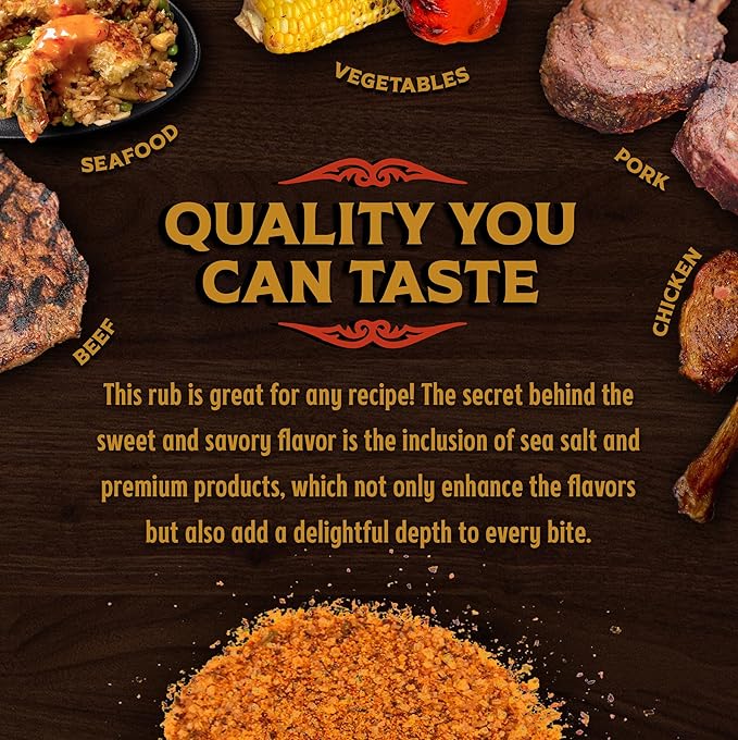 Big Poppa’s Sweet Money BBQ Rub — Award Winning Pork BBQ Rub — Gluten-Free Spice Mix — Dry Rubs for Smoking and Grilling with Granulated Honey (3 Pack Bundle)