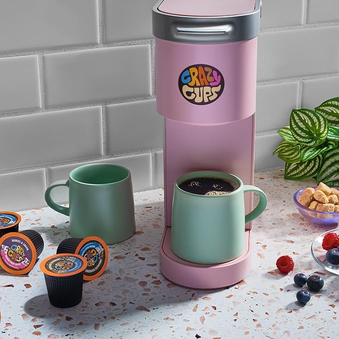 Crazy Cups Blueberry Coffee Pods Variety Pack, Magic Berries Flavored Coffee, Single Serve Recyclable Pods Compatible With Keurig K Cup Brewers, 24 Count