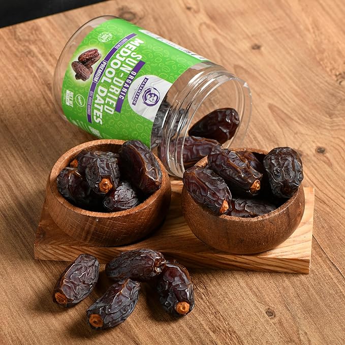 HASANZADE Organic Medjool Dates Sun Dried Healthy Snacks for Adults and Kids Vegan Gluten Free Dried Fruit Snacks (17,1 Oz)