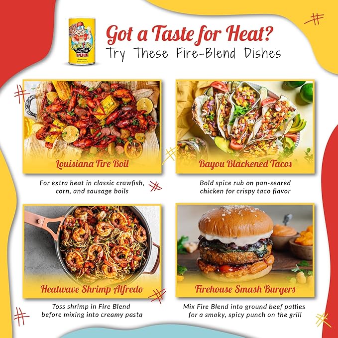 Cajun Two Step - StaleKracker - Variety Bundle - 1 each of Original Seasoning 8oz and Fire Seasoning 8 oz