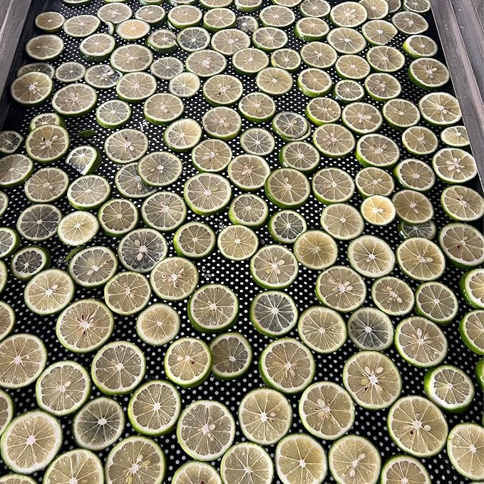 Dehydrated Dried Lime Slices Wheels | 50 + Servings Approx. | 100% Natural No Added Sugars | Cocktails, Wreath Making, Tea, Cakes, Garnish Decoration | Limes For Cocktails | PET Jar |4.9 OZ, 140 Grams