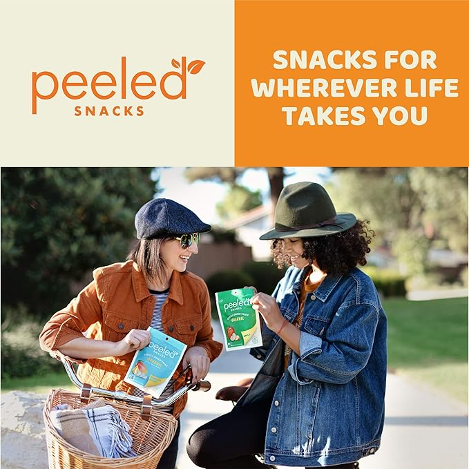 Peeled Snacks Organic Dried Fruit ??Healthy, Vegan Snacks for On-the-Go Lunch and More Mango 2.8 Oz (Pack of 12)