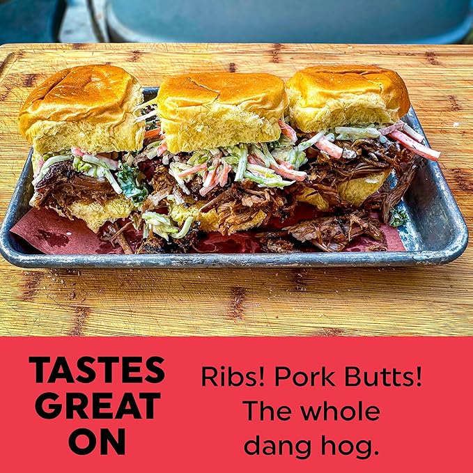 Fire & Smoke Society Salt-Free Brazen Pig BBQ Seasoning | Pork Rub, BBQ Spice Blend | Pork, Chicken, Smoked Butt, Ribs | Brown Sugar, Paprika, Cumin | M 4.6 oz