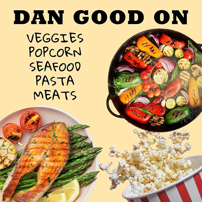 Dan-O's Outlaws Butter Dust Seasoning, 6.9 oz Bottle, Buttery All Purpose Seasoning for Chicken, Veggies, Popcorn and More, Sugar Free, Zero Calorie, This Spice Blend Adds Rich Flavor Without the Mess