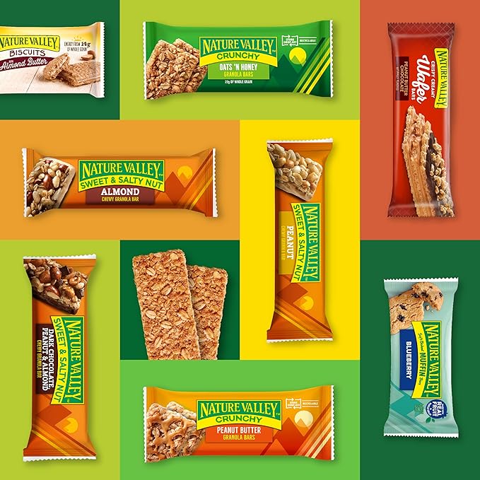 Nature Valley Crunchy Granola Bars, Oats 'n Honey, 12 Ct, 8.94 oz (6 Pouches) (Pack of 12)