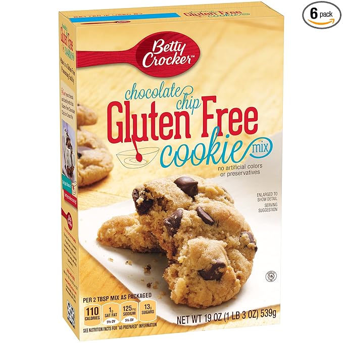 Betty Crocker Baking Mix, Gluten Free Cookie Mix, Chocolate Chip, 19 Oz Box