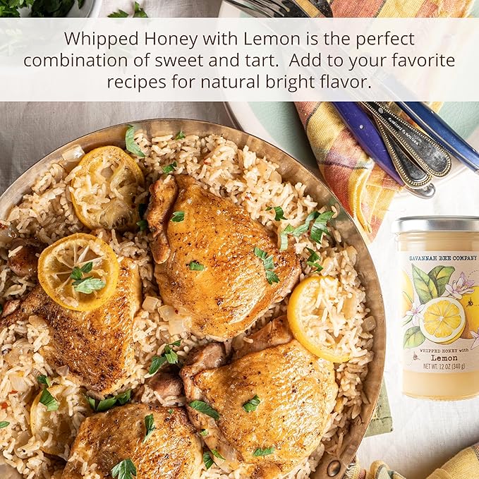 Savannah Bee Company Whipped Honey - All Natural Spreadable Honey