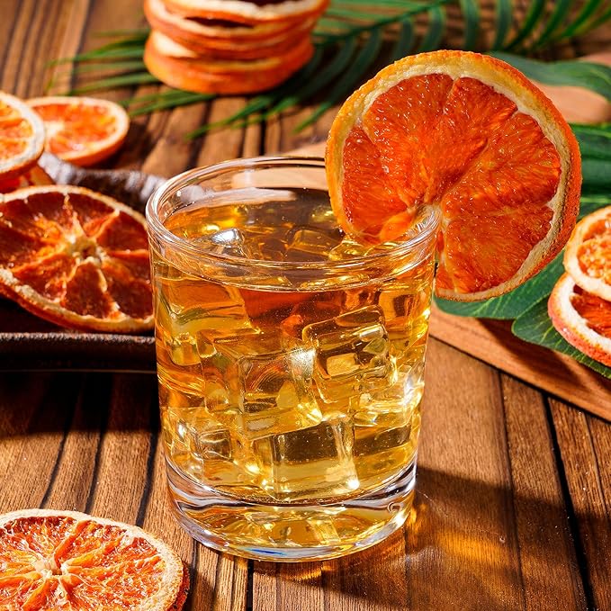 Dried Blood Orange Slices, 8.82oz/250g,Dehydrated Orange Slices For Cocktails,100% Natural Fruit No Additives No Sugar Added dried citrus slices , For Tea, Crafts,Cakes Decoration,Cocktail Garnish,Dried Orange Garland