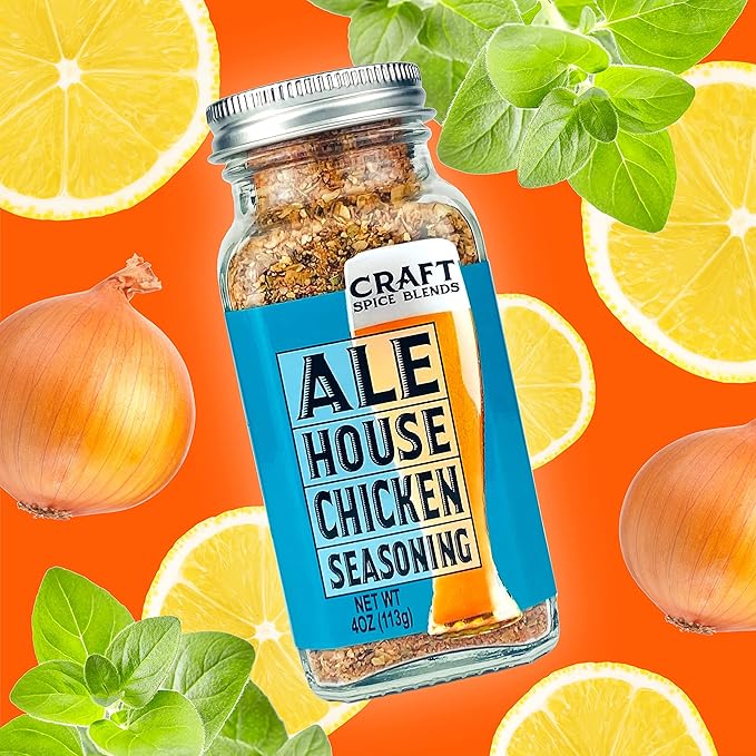 Craft Spice Blends Grilling Seasoning & Rub 4-Pack Gift Set - Top Shelf Spices Raising the Bar on Flavor - Spice Blends for Smoker, BBQ, Grill and More - Father's Day, Birthday, Anniversary - All Natural, Crafted in the USA