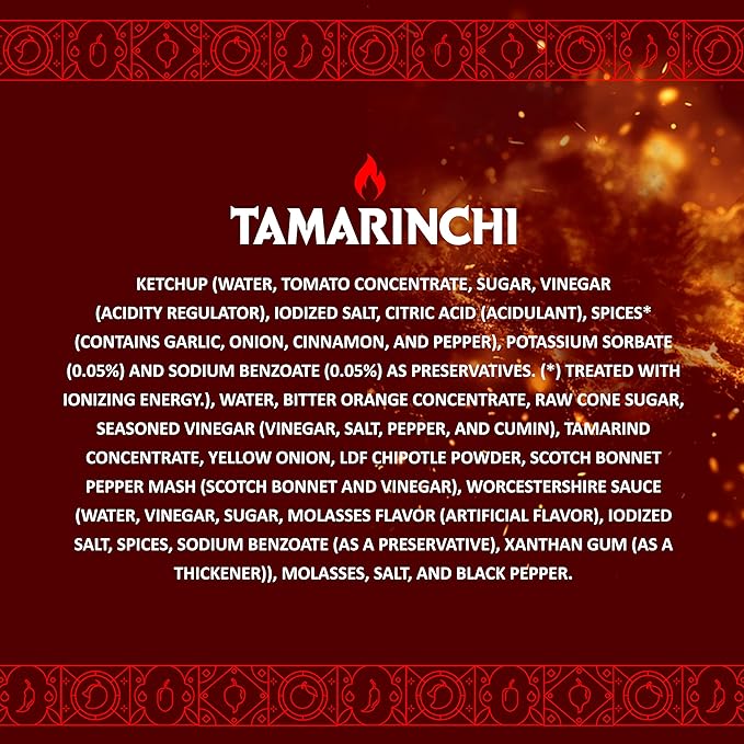 Chile Lengua de Fuego Tamarinchi Hot Sauce – 1 Bottle – Tamarind, Bitter Orange, Chipotle & Scotch Bonnet – Sweet, Tangy, and Spicy – Artisan Honduran Sauce – Small Batch, All-Natural