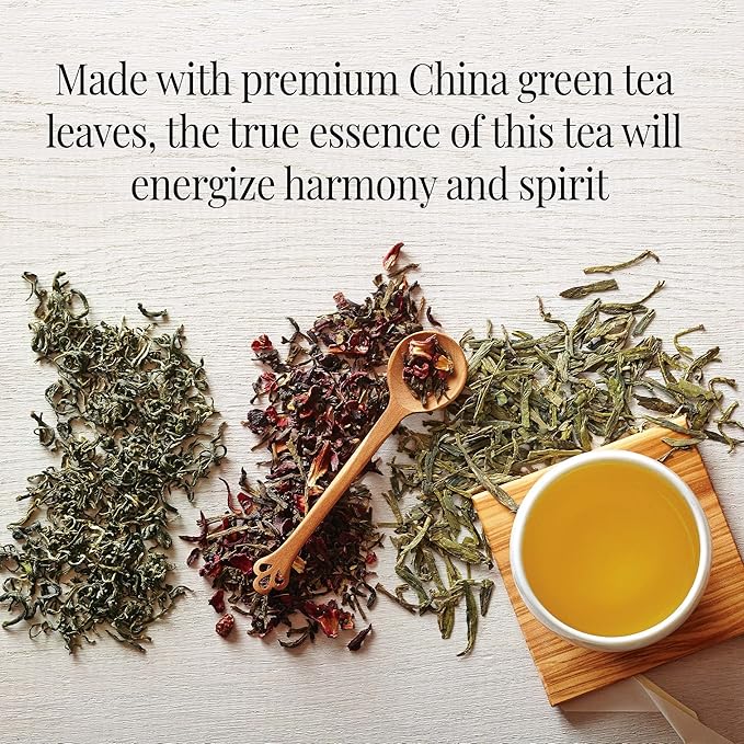 The Republic of Tea - The Peoples Green Tea, 50 Tea Bags, Tin | Gourmet Tea | Caffeinated