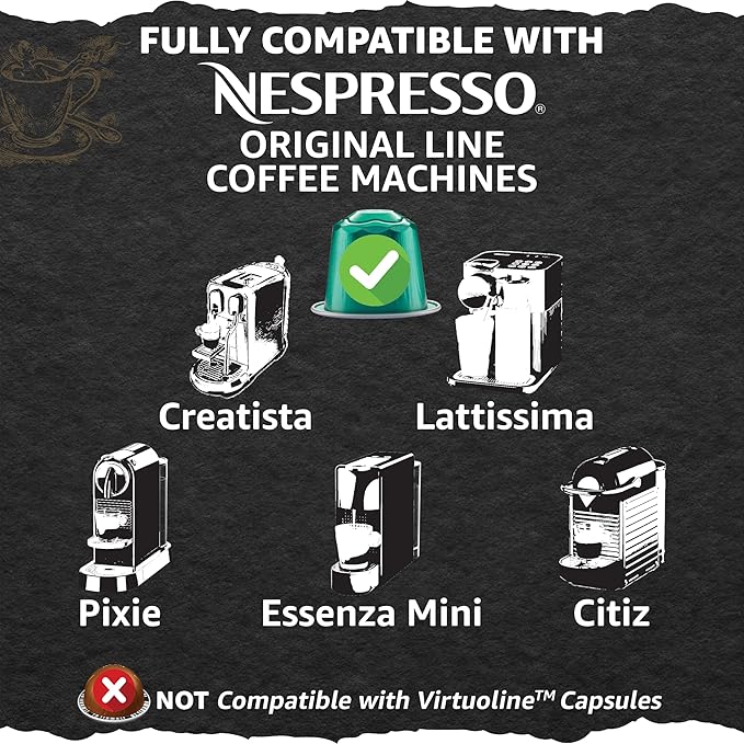 Cellini Caffè Cremoso Aluminum Nespresso Pods, 30 Count, Medium Roast Coffee Capsules, 100% Nespresso Original Machine Compatible
