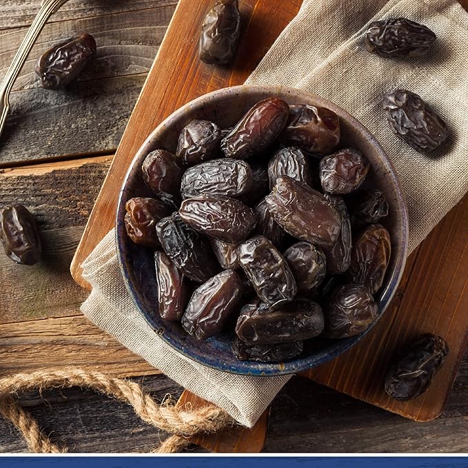 Traina Home Grown California Sun Dried California Medjool Dates - Healthy, No Added Sugar, Non GMO, Gluten Free, Kosher Certified, Vegan, Value Size (5 lbs)