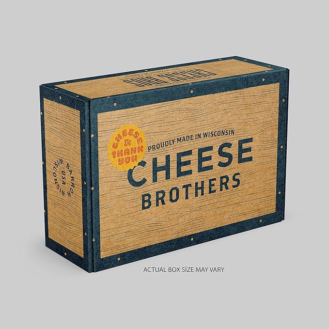 Cheese Bros. World's Cheesiest Dad Father's Day Deluxe Gift Box | Wisconsin | Includes Italian Fratello, Gouda, Aged Cheddar, Classic Mustard, Artisan Salami and Crackers | Great Food Gifting Idea!??,<div>