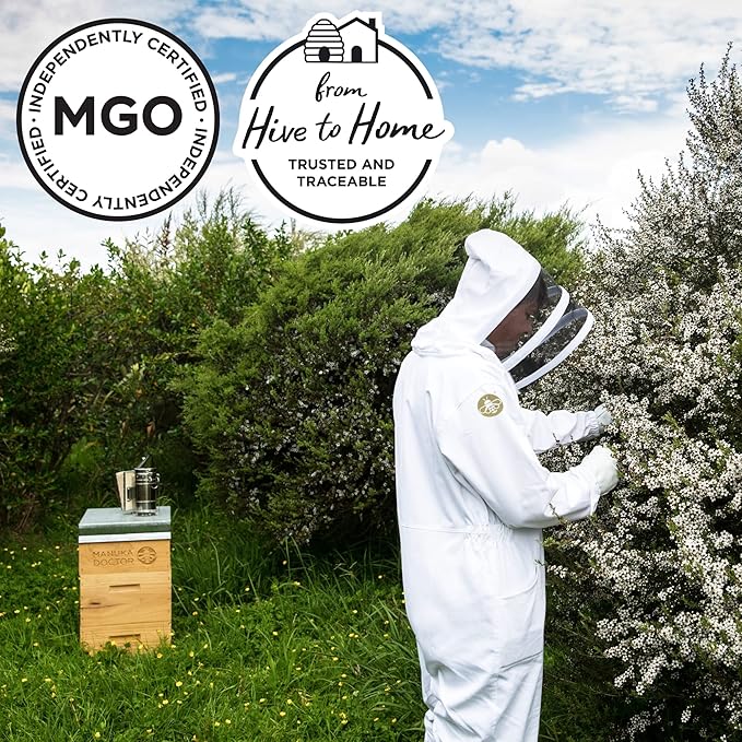 MANUKA DOCTOR - MGO 225+ Manuka Honey Monofloral, 100% Pure New Zealand Honey. Certified. Guaranteed. RAW. Non-GMO (8.75 oz)