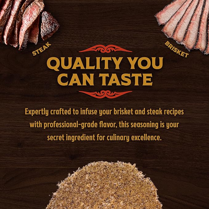 Big Poppa's Competition Brisket & Steak Seasoning – Unleash the Flavor of Your Beef Recipes with our Mouth-Watering Rub - Use it for Beef Brisket, Beefsteak, and Even Hamburgers! (3 Pack Bundle)