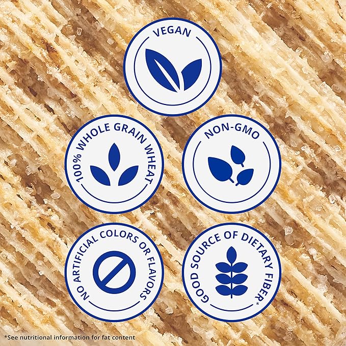 Triscuit Original Whole Grain Wheat Crackers, Vegan Crackers, Healthy Snacks, Lunch Snacks, Party Size, 17 oz