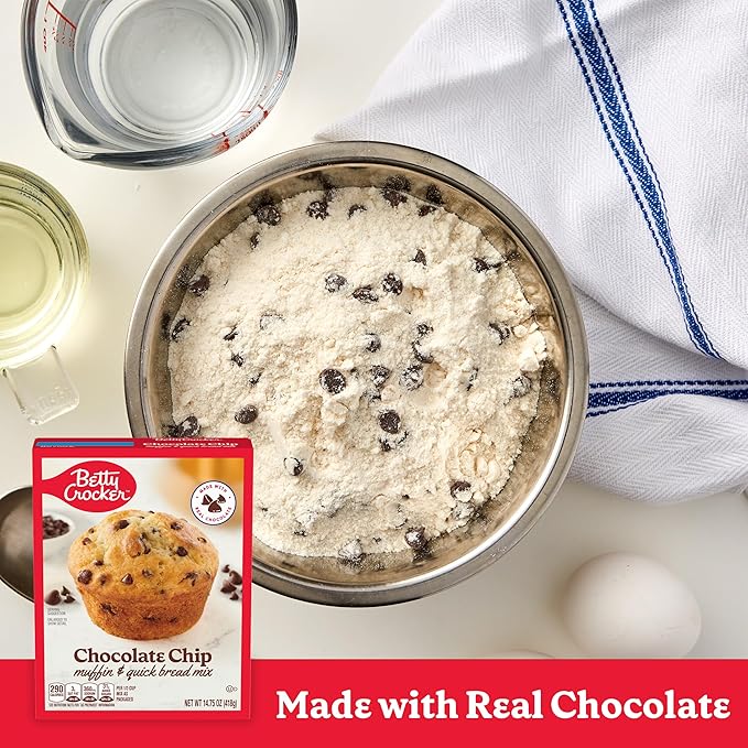 Betty Crocker Chocolate Chip Muffin and Quick Bread Mix, 14.75 oz.