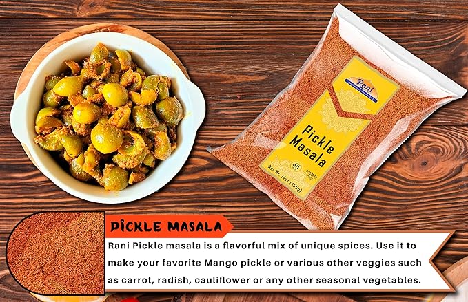 Rani Pickle (Achar) Masala Indian Spice Blend 14oz (400g) ~ All Natural | Vegan | Gluten Friendly | NON-GMO | No colors | Indian Origin