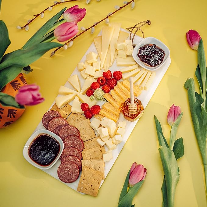 Cheese Bros Deluxe "World's Cheesiest Mom" Charcuterie Gift Box | Fresh from Wisconsin | Includes Mozzarella, Goudas, Jams, Summer Sausage, Honey, Crackers | Great for Birthday, Mother's Day