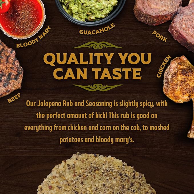 Big Poppa’s Jallelujah Spicy Jalapeño Seasoning – Bold Jalapeño Spice Blend for Steak, Chicken Veggies & More – Flavor-Packed, Gluten Free Seasoning for Grilling, Roasting & Backyard BBQ (14.2 Oz)