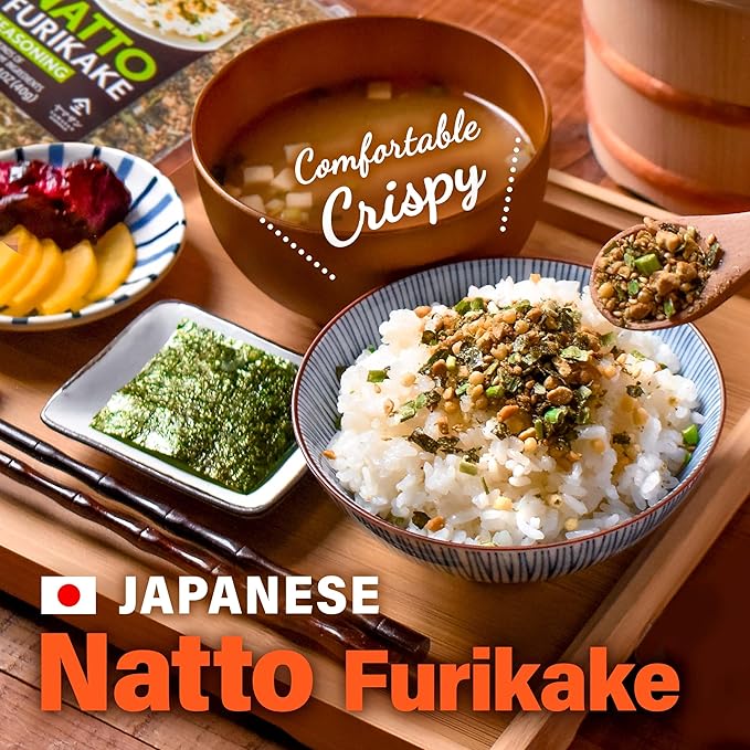 YAMASAN KYOTO UJI Japanese Natto Furikake Seasoning, Super Food Natto, Freeze-Dried Natto,6 Kinds of Umami Ingredients, Rice Topping, Delicious Flavor of Various Foods, Made in Japan 40g(1.4oz)