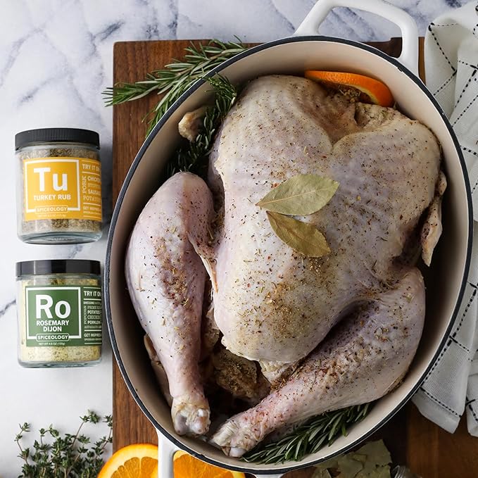 Spiceology - Turkey Rub - Savory Poultry Seasoning and Spice Blend - Use On: Pork, Turkey, Chicken, Stuffing, Sausage, and Potatoes - 4 oz