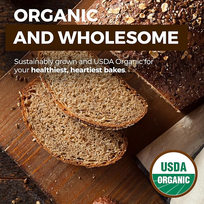 KAMUT Flour (3 lb) Whole Wheat Flour, Great for Whole Grain Bread and Baking, All-Natural, USDA Organic, OU Kosher Certified, Milled from Ancient Grain, Bulk Resealable Pouch