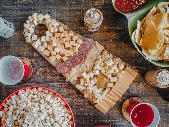 Cheese Bros Game Day Deluxe Gift Box | Fresh from Wisconsin | Includes Goudas, Curds, 8-Year Aged Cheddar, Mustard, Summer Sausage and Organic Crackers | Tailgating Snacks for Everyone