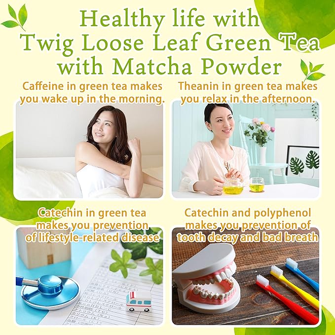 chaganju Organic Green Tea, Kukicha Twig tea with Matcha Green Tea Powder, Japanese Tea -KARIGANE- 100g Bag?륻AMASAN??,<div>