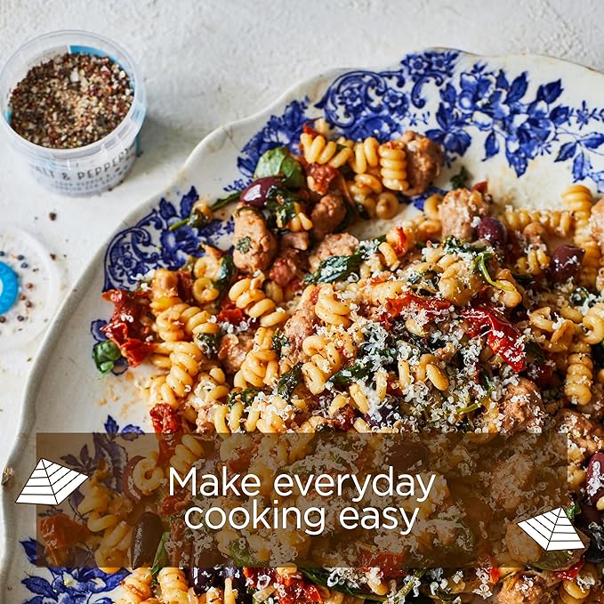 Cornish Sea Salt & Peppery Seasoning | Cooking & Hydration | Hand-Harvested in Celtic Waters | 2.1 oz Resealable Tub (Pack of 2)