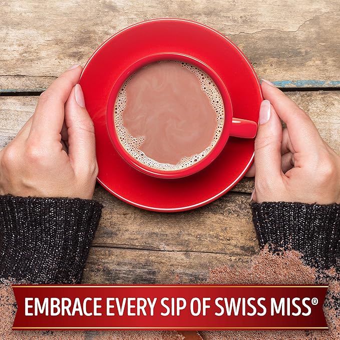 Swiss Miss Milk Chocolate Flavor Hot Cocoa Mix Canister, 45.68 oz. (Pack of 6)