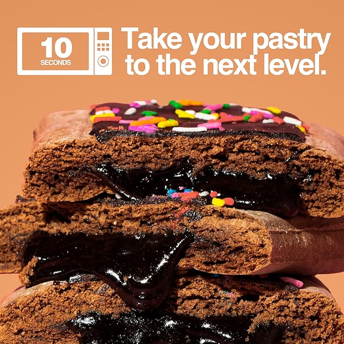 Legendary Foods 22g Protein Pastry+ Double Chocolate, Low Carb Meal Replacement Bar, Low Glycemic, Gluten Free Protien Snacks, Healthy Keto Snack, 8 Zero Sugar Energy Bars, Bariatric Diabetic Friendly