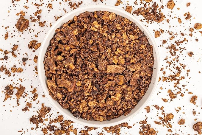 Struesli - Cacao + Coffee Granola Redefined | No Added Sweeteners, No Grains | Keto & Paleo Friendly | Gluten-Free, Grain-Free | Healthy Adult Snack | High-Fiber, Nutrient-Rich, Satisfying Crunch
