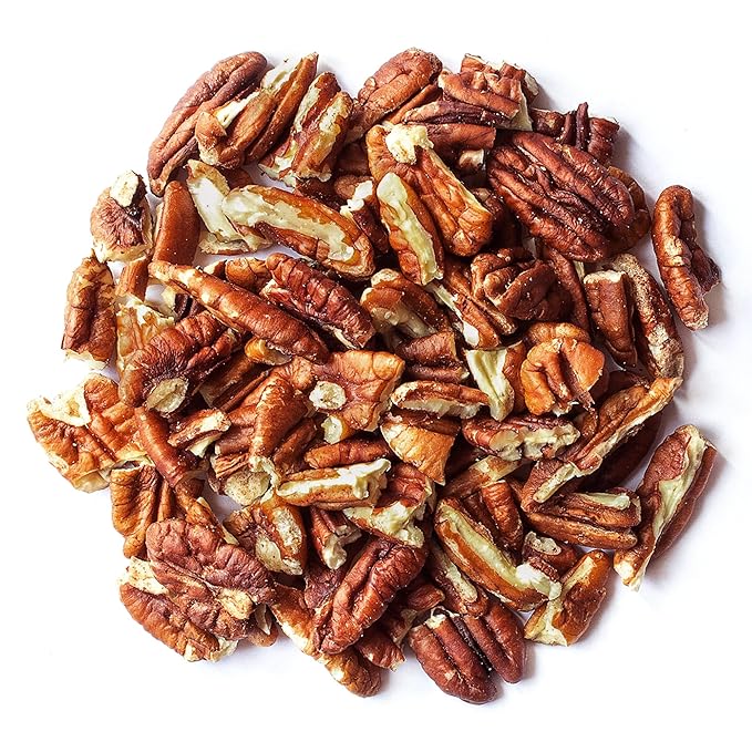 Food to Live Dry Roasted Pecan Pieces with Himalayan Salt, 8 Ounces ??Oven Roasted, Lightly Salted, No Oil Added, Perfect for Cooking, Baking and Snacking, Vegan, Kosher, Bulk