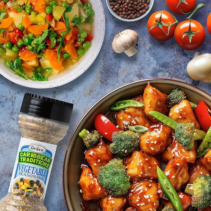 Grace Caribbean Traditions Vegetable Seasoning - 2 Pack - Jamaican Garden Vegetable Seasoning - Veggie Seasoning