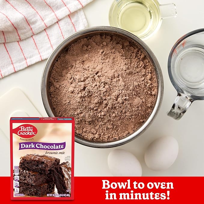 Betty Crocker Favorites Dark Chocolate Brownie Mix, 16.3 oz. (Pack of 12)