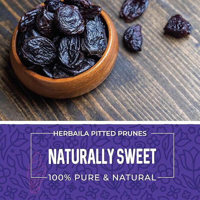 Prunes Pitted Unsweetened 2LBS, Dried Prunes for Constipation, Dried Plums Pitted Prunes, Naturally Sweet and Unsulphured, Dried Plums No Sugar Added, Dried Prunes Pitted Unsweetened 32oz
