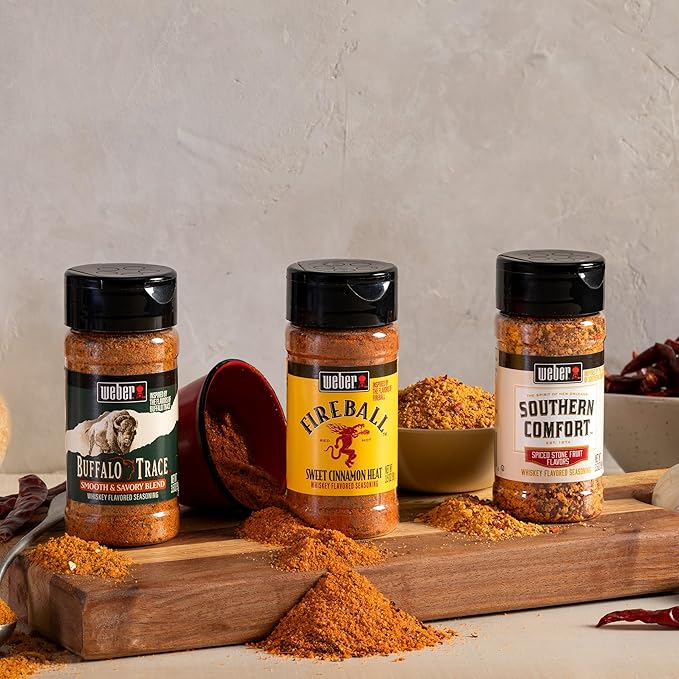 Weber Buffalo Trace Whiskey Flavored BBQ Seasoning, 3.5 oz