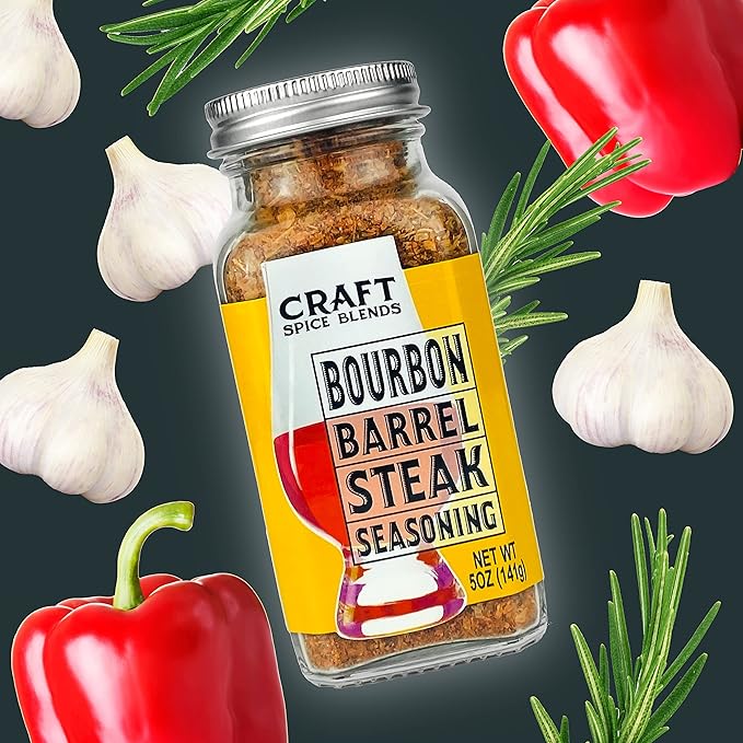 Craft Spice Blends Grilling Seasoning & Rub 4-Pack Gift Set - Top Shelf Spices Raising the Bar on Flavor - Spice Blends for Smoker, BBQ, Grill and More - Father's Day, Birthday, Anniversary - All Natural, Crafted in the USA