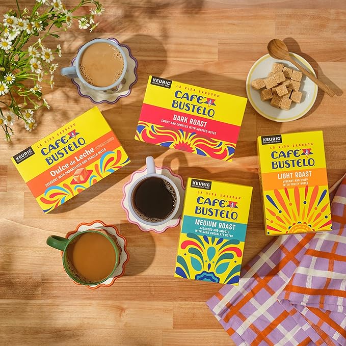 Café Bustelo Light Roast Coffee, 10 Ct. K-Cup pods (Pack of 6)