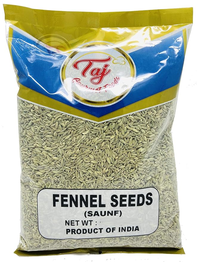 TAJ Fennel Seeds (Saunf), Whole Saunf, 14 Ounce