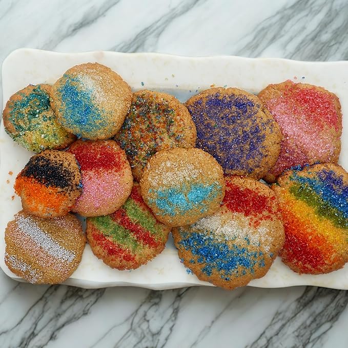 Bakerpan Sugar Sprinkles for Baking - 7 Ounce Orange Decorating Sugar Crystals for Cookies, Cake Pops, Ice Cream (Made in USA)
