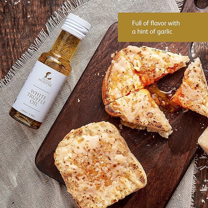 TruffleHunter - White Truffle Oil - Extra Virgin Olive Oil for Cooking & Seasoning - 3.38 Oz