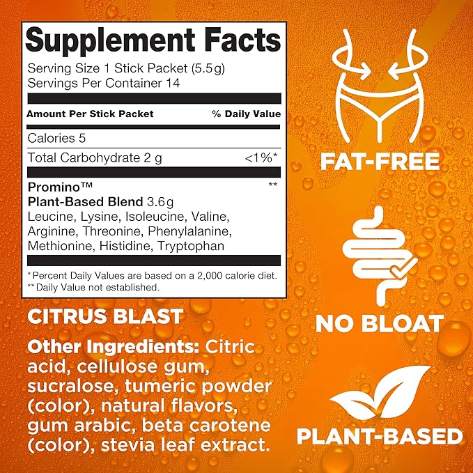 Rejuvenate ??1 Stick Delivers 25g of Whey Protein Equivalency for Muscle Growth & Energy ??Essential Amino Blend (EAA + BCAA), GLP-1 & Bariatric Approved, Citrus Blast, 14 Count