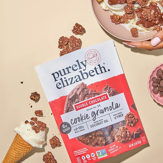 Purely Elizabeth Cookie Granola, Variety Pack, Gluten-Free, Non-GMO 11oz Bags